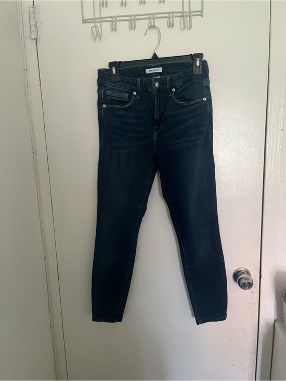 Good American Deep Indigo High-Rise Skinny Jeans